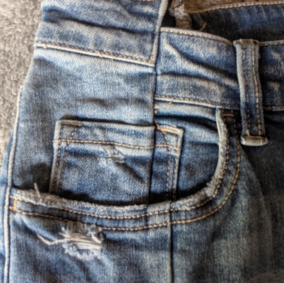 Flying Monkey Black Label Women's Blue  Flared Jeans Size 32 - Picture 13 of 15